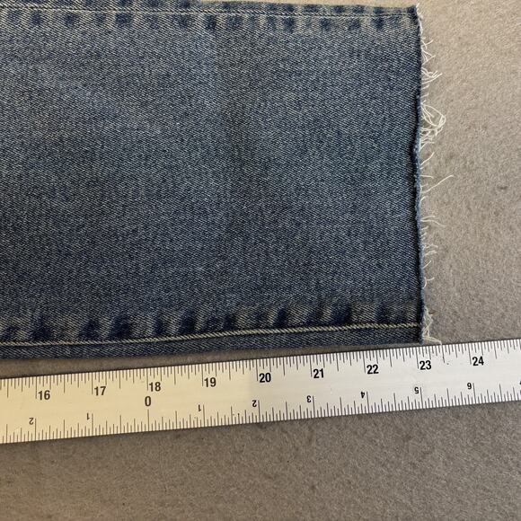 Vtg J CrewJeans Womens 25P Blue Denim Straight All Day Stretch Petite Frayed Hem - Picture 6 of 8